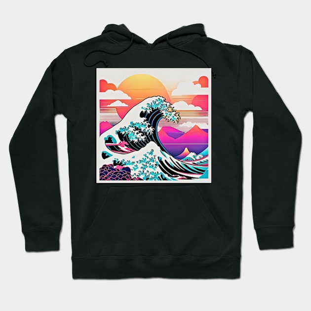 Retro Sea Wave Hoodie by My Summer Clothes